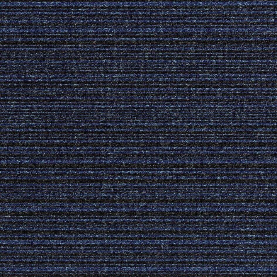 Burmatex Go To Heavy Contract Carpet Tiles Sea Blue Stripe 21906