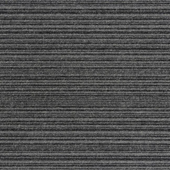 Burmatex Go To Heavy Contract Carpet Tiles Coal Grey Stripe 21902