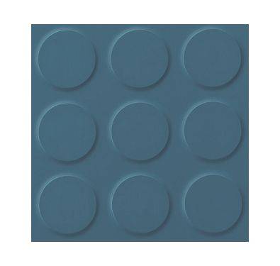 Polyflor Saarfloor Noppe Rubber Stud Tile Cool Blue 707