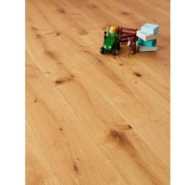 Flooring Hut Brushed, Black Grained, Sunken Filler & Oiled French Oak 14/3 190mm 1900mm Engineered Wood