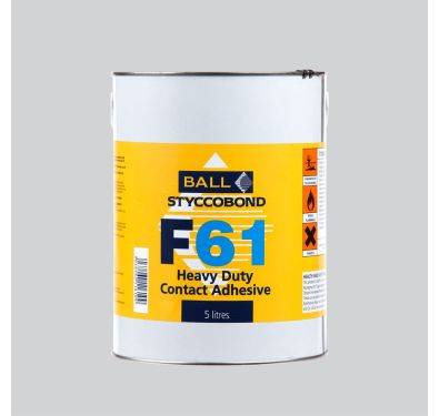F Ball Styccobond F61 Heavy Duty Contact Adhesive 5L