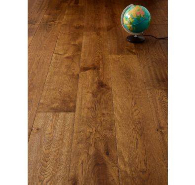 Flooring Hut Hand-Scraped Distressed, Cognac Stained & UV Oiled French Oak 20/6 190mm 1900mm Engineered Wood