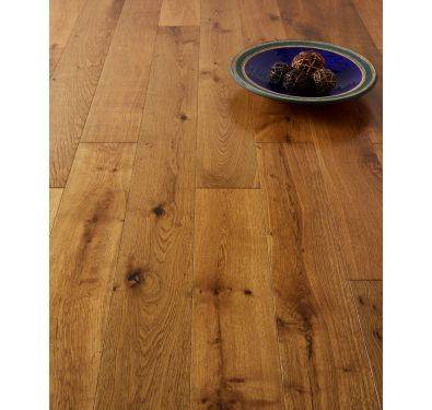 Flooring Hut Smoked & Satin Lacquered French Oak 18/4 150mm 400-1500mm Engineered Wood