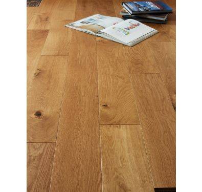 Flooring Hut Smoked & Satin Lacquered French Oak 18/4 150mm 400-1500mm Engineered Wood