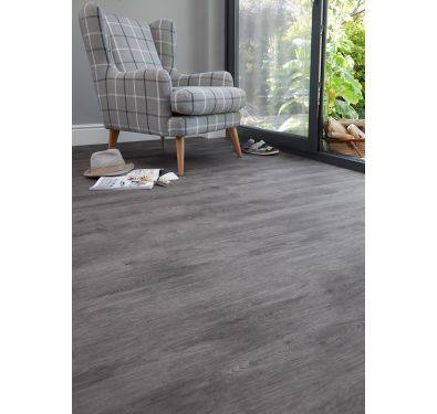 Burrnest Victoria Luxury Vinyl Flooring - Dark Grey Timber