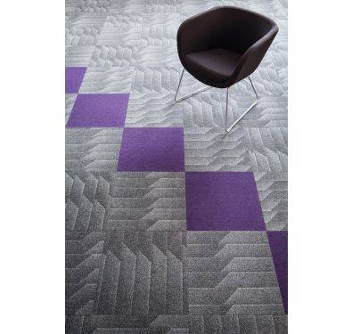 Heckmondwike Odyssey Carpet Tile Anthracite 50 X 50 cm