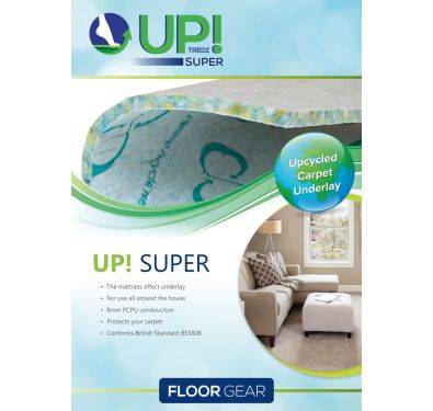 Flooring Hut UP Super 8mm Upcycled Carpet Underlay