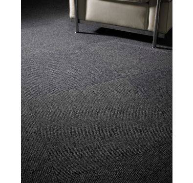 Heckmondwike Zephyr Entrance Carpet Tile Charcoal 50 X 50 cm