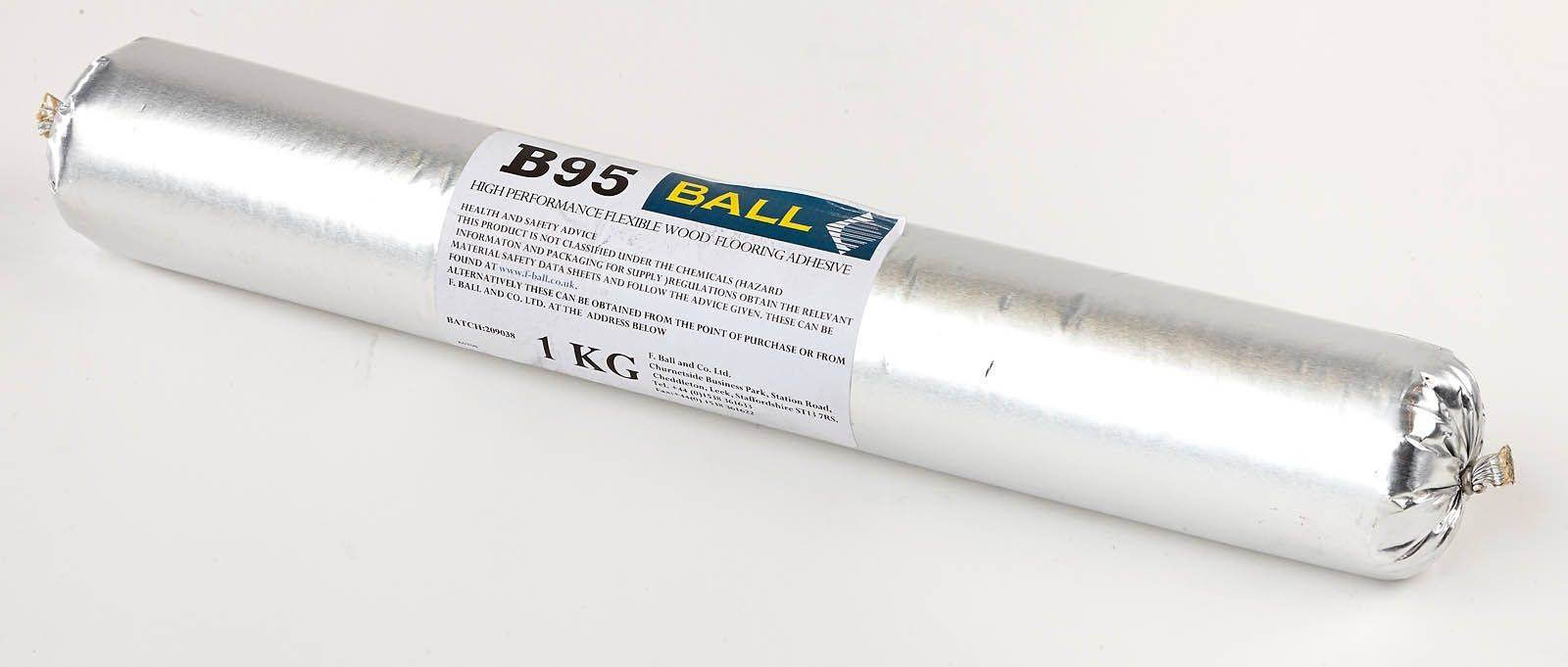 F Ball Styccobond B95 Wood Flooring Adhesive 1kg Foil Sausage