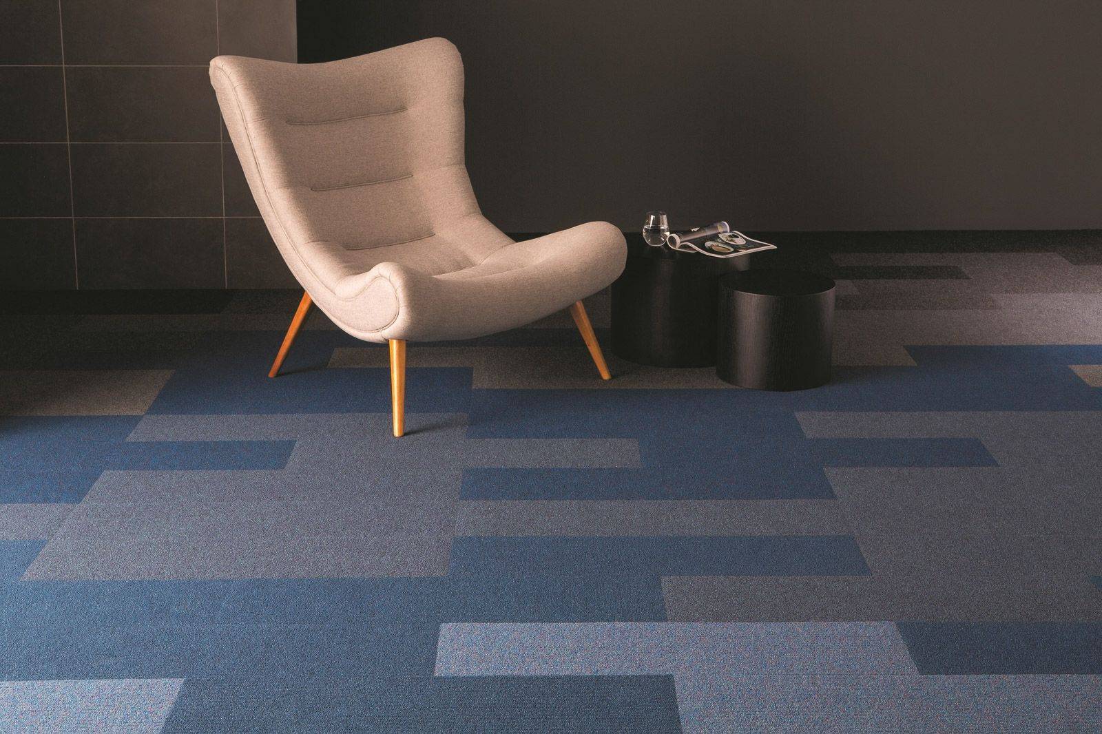 Heckmondwike Broadrib Carpet Tile Pacific 50 X 50 cm