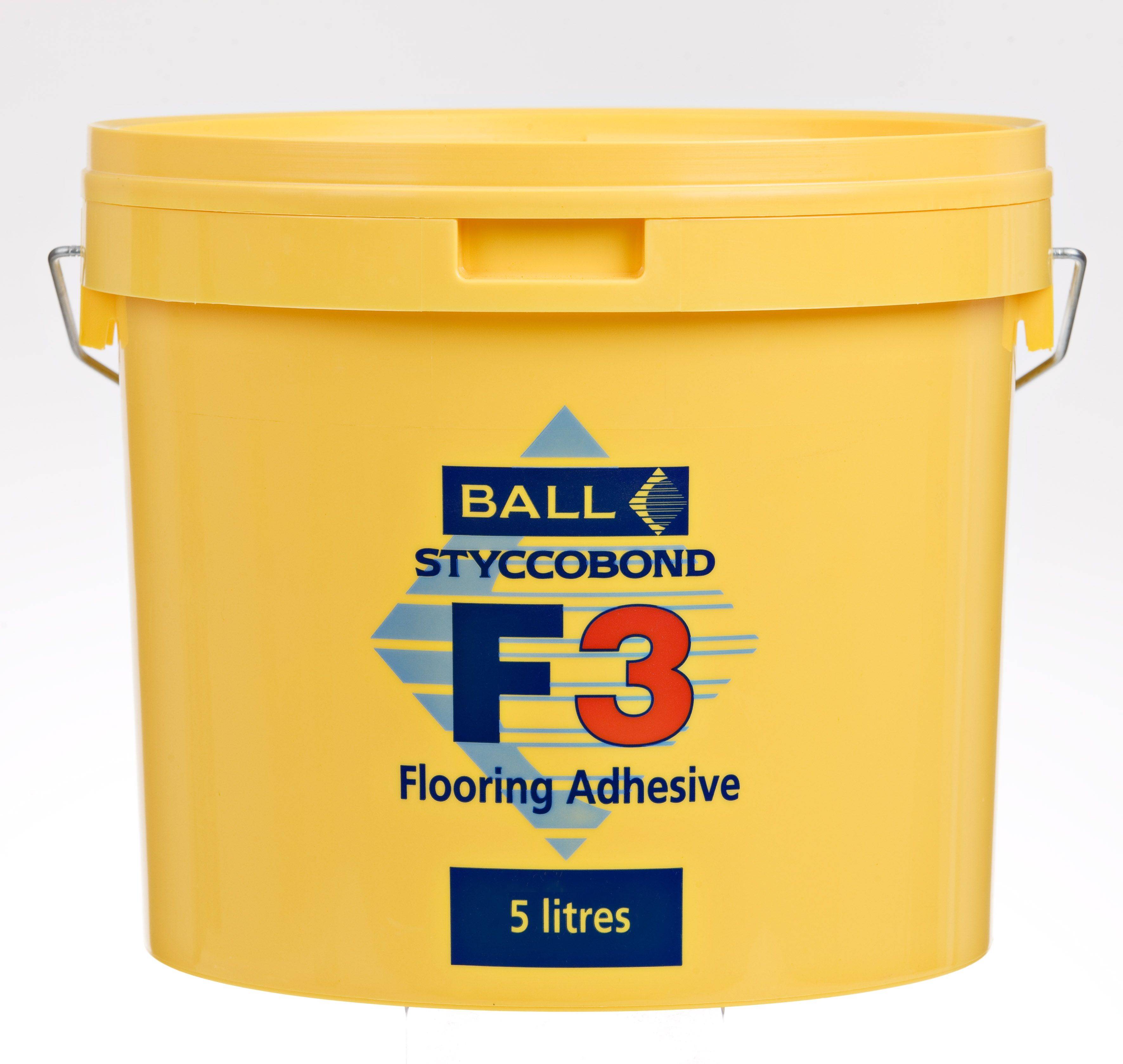 F Ball Carpet Adhesive F3 - 5 Litre . 15m2 Coverage