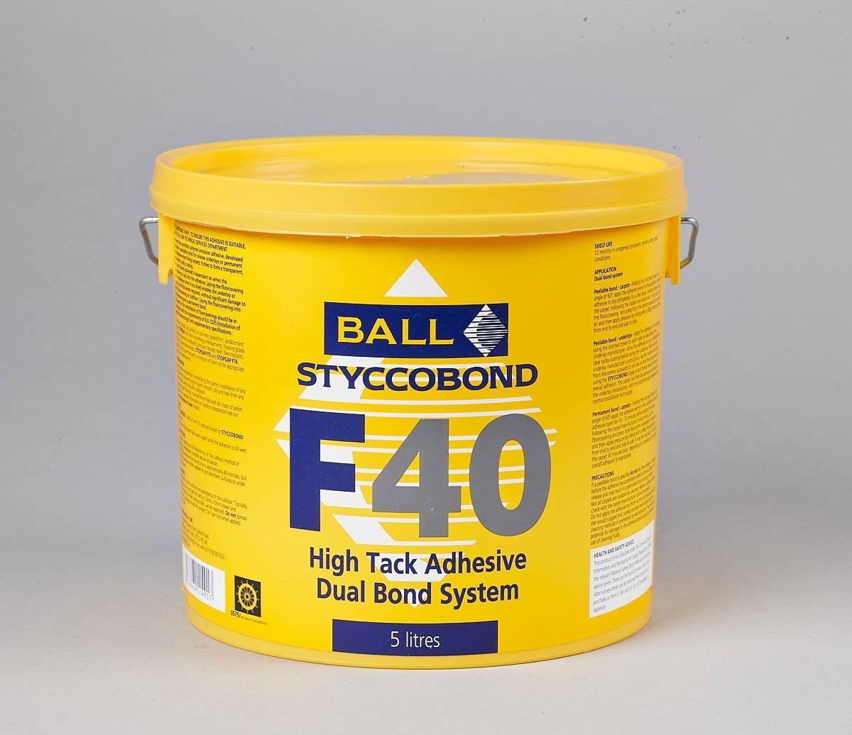 F Ball Styccobond F40 High Tack Adhesive 5L