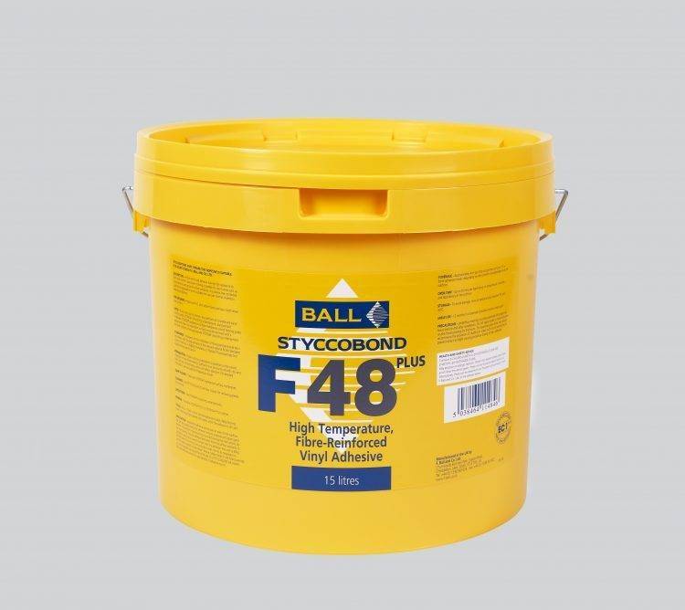 F Ball Styccobond F48  Plus High Temperature Adhesive 15L