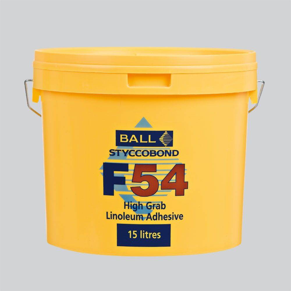 F Ball Styccobond F54 High Grab Linoleum Adhesive 15L