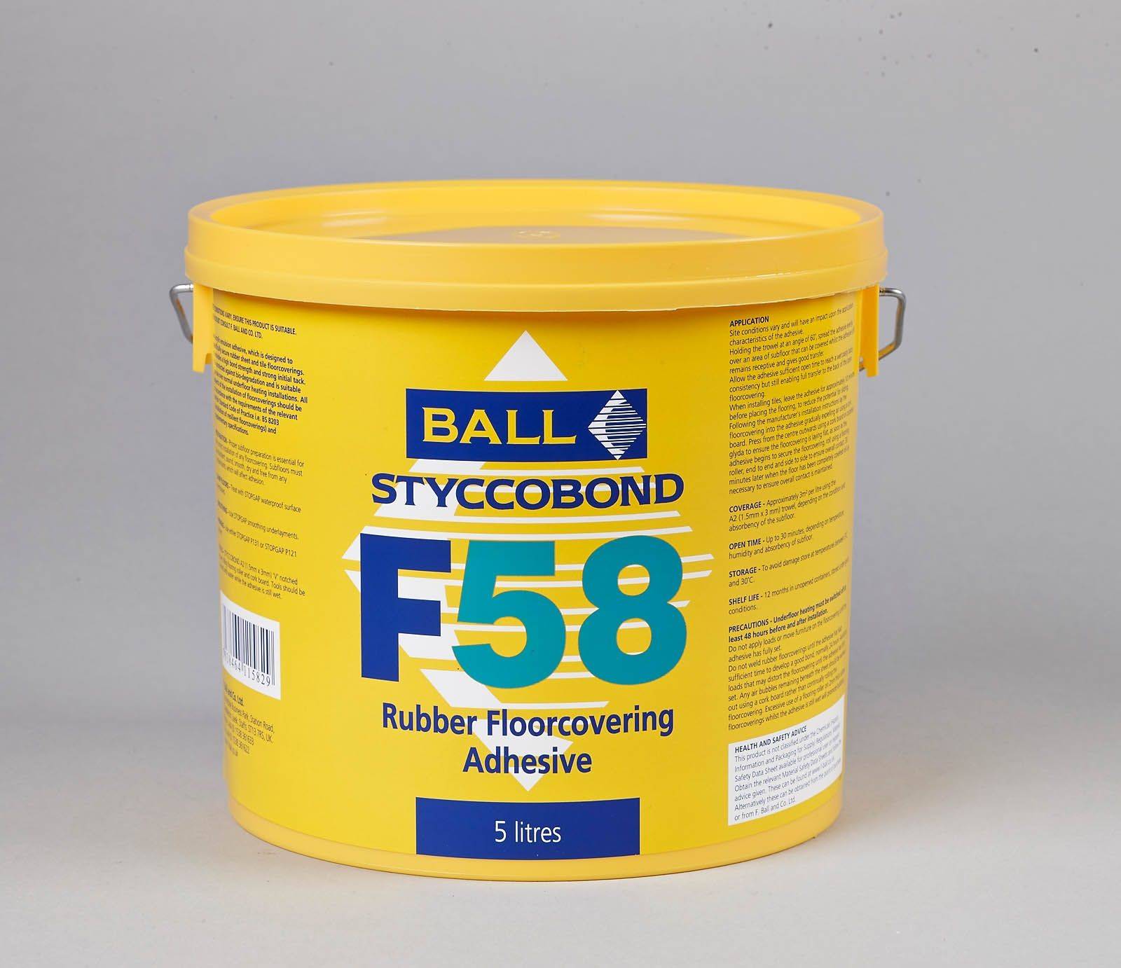 F Ball Styccobond F58 Rubber Adhesive 5L