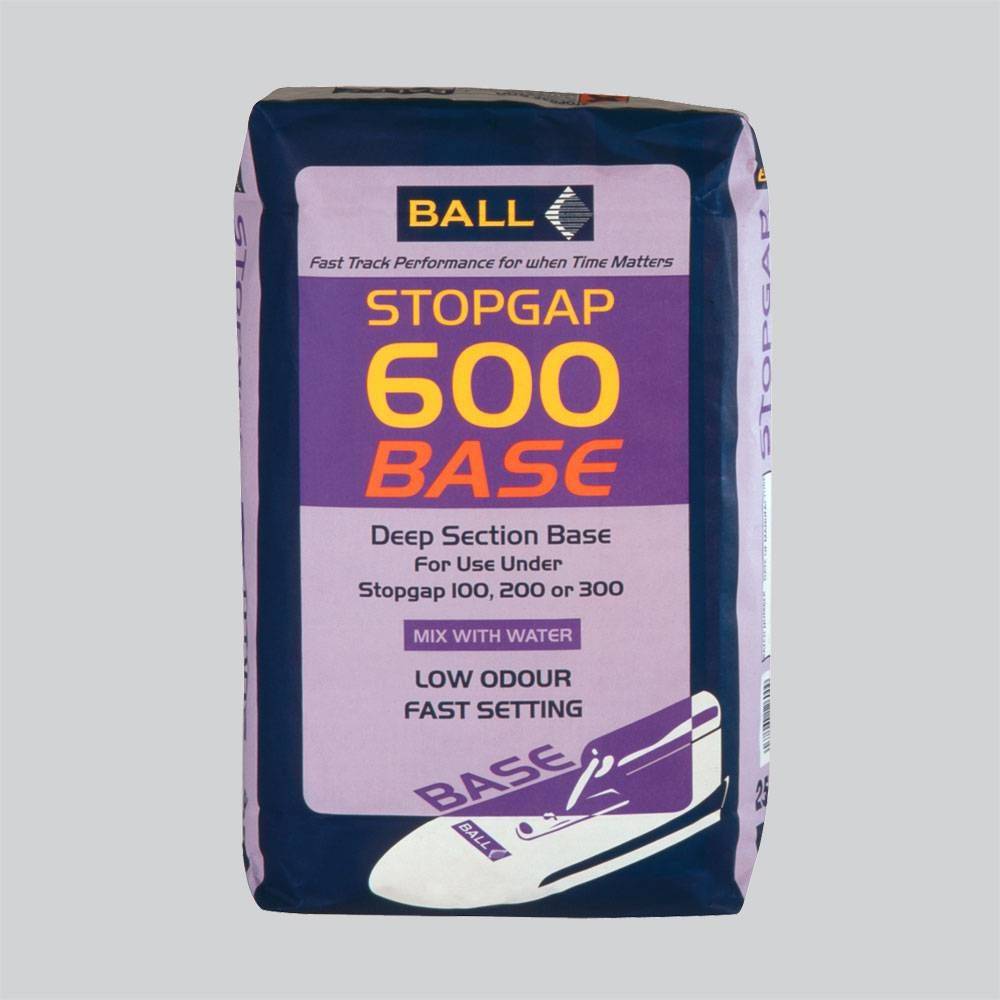 F Ball Stopgap 600 Base Deep Section Compound 25kg