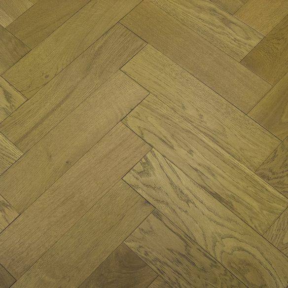 Furlong Flooring Herringbone Oak Rustic Smoked Brushed & UV Oiled (Item A) 17739