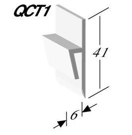 Quantum Capping Strip of Ceramic tiles uPVC QCT1