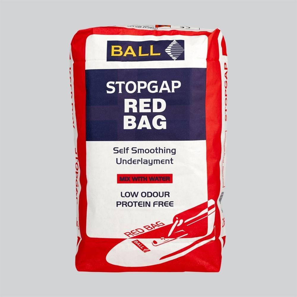 F Ball Stopgap Red Bag Self-Smoothing Underlayment 25KG